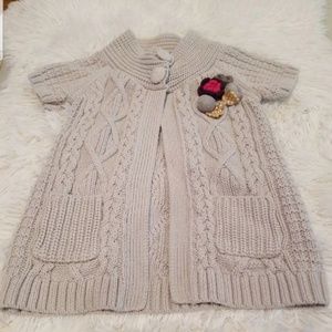 2T Fall cable knit cardigan